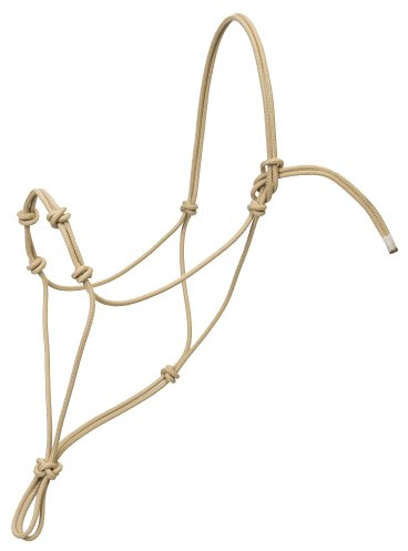 Weaver Leather Silvertip Four Knot Rope Halter, Tan, Small