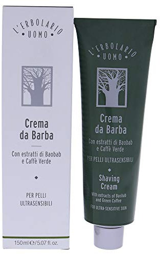 L 'erbolario Uomo Crema Da Barba Per ultrasensible della pelle, 1er Pack (1 X 150 ML)