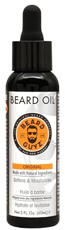 Beard Guyz Beard Oil – Lightweight Beard Moisturizer & Conditioner – Softens Facial Hair, Hydrates Skin Under Beard, Reduces Itch & Frizz – Men’s Grooming Oil, 2 oz