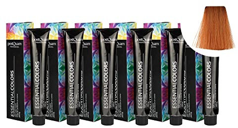 PostQuam - Pack de 6 Tintes de Peluqueria Profesional de Elevado Poder Cubriente | Tinte Permanente 100% Cobertura de Canas Garantiza Color Natural Uniforme y Duradero - Más de 90 Colores Disponibles