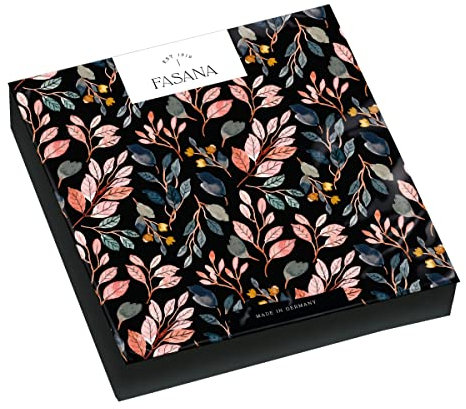 20 Servietten Blätter auf schwarz | Wald | Natur | Herbst | Tischdeko | Decoupage | Serviettentechnik 33x33cm