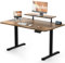Devoko Bureau Assis Debout 120x60cm avec Support de Moniteur Bureau Réglable en Hauteur Électrique avec 2 Hauteurs de Mémoire pour Travailler