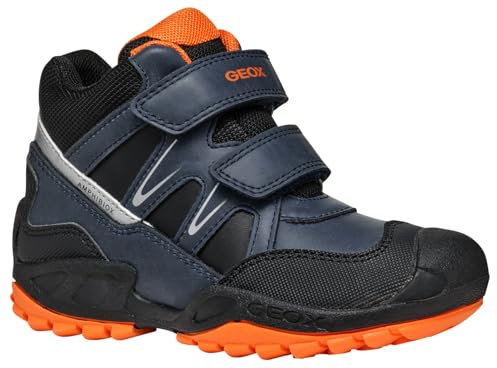 Geox Jungen J New Savage Boy B Sneaker, Blau, 34 EU