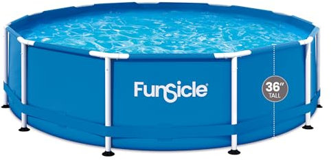 FUNSICLE Piscine Tubulaire Ronde Ø3,66m x 91cm