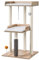 FourFurPets 111cm Katzenbaum, moderner Katzenbaumturm, Katzenturm für große Erwachsene Hauskatzen, großer Katzenbaum mit Kratzsäule, Katzenhöhle für Erwachsene Katzen, Greige