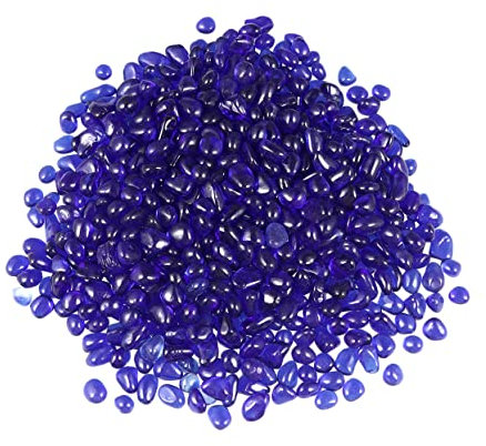 Milisten 500 G De Gravier De Cristal De Verre Coloré pour Décoration Daquarium 5-9 Mm Décoration Daquarium Foncée pour La Maison