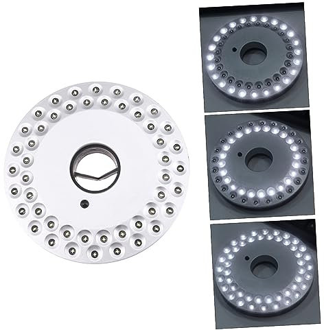 LIFKOME Lampada Da Campeggio Led Lumen Alta Luminosità Luce Per Ombrellone e Riparo Adatta Per Campeggio e Emergenze Risparmio Energetico Senza Batterie Argento