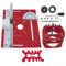 Aluminum Router Table for Woodworking with Electric Milling Flip Plate for Enhanced Cutting (Red)