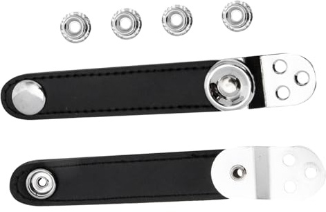 Toyvian Cowhide Bellows Belt with Metal Buckles Double-layer Accordion Straps for Comfortable Playing Distance Lightweight and Portable Replacement for Accordion Repair