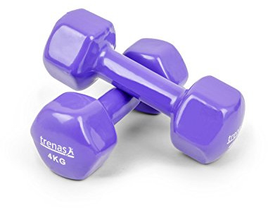Trenas vinylhantlar, ett par – 0,5–10 kg/st Purple - Each 4.00 kg