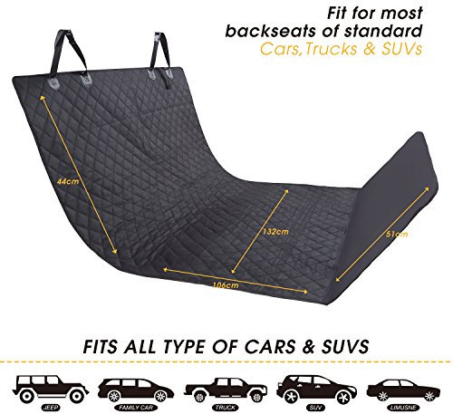 Car Boot Cover for Dogs, Boot Liner Protector – Waterproof, Washable, Dirt Resistant | Soft Nonslip Mat + Bumper Flap | Protective Blanket for Cargo Liner | Trunk Travel Blanket for Cars, SUVs, Trucks