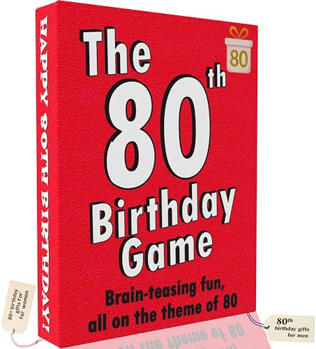 GoForItGames.com The 80th Birthday Game - The turning 80 card game especially for 80 year olds created with 80th birthday presents for men and 80th birthday gifts for women in mind.