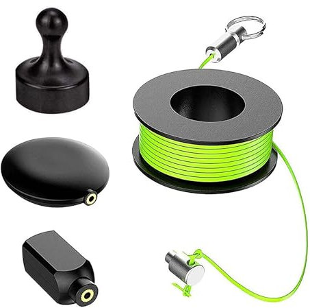 Extractor de cables magnético, sistema de guía de cable magnético, herramienta de extracción de cables eficaz para diferentes superficies y tubos (sección A)