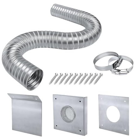 Outside Cold Air Kit, Pellet Stove Intake Kits, Rust Resistant Fireplace & Stove Accessories, Sturdy Air Intake Kit Fireplace Tool Sets, Efficient Ventilation Design for Pellet Stove Pipe