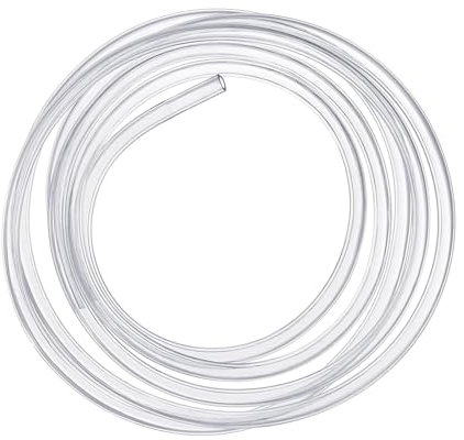 Tube transparent flexible de 10 mètres, diamètre intérieur 6 mm, extérieur 8 mm, tuyau PVC eau et essence, idéal pour réservoir et aquarium (10 m Ø6/8 mm)
