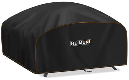 HEIMUNI BBQ Grill Cover, Outdoor Barbecue Cover for Weber Q200/Q2000/Q220/Q2200/Q240/ Q2400, Heavy Duty BBQ Covers Waterproof Gas BBQ Cover with Drawstring 420D Oxford Anti-UV (84x60x32cm)