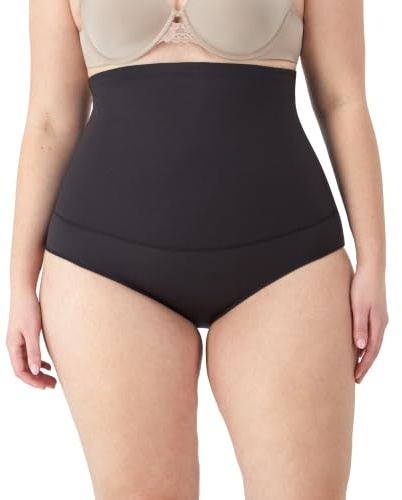 Maidenform Women’s Firm Control High Waist Shapewear Fajas Brief FL1854, Black, Large
