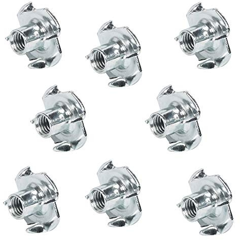 Pieza 100 GedoTec Einschrauben mangas Tuerca de tornillo con 4 Consejos de lunares rosca interna M4 x 7 mm Galvanizado con acero Calidad de marca para su Sala de estar - M4 x 7,0 mm