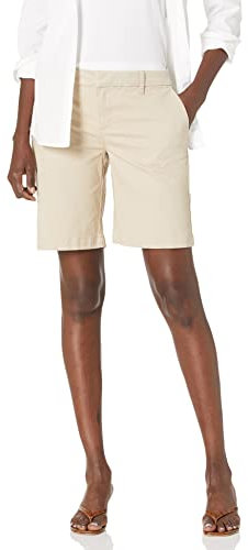 Tommy Hilfiger Damen 9 Hollywood Chino Lässige Shorts, Khaki, 40 (2er Pack)