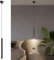 ACMHNC LED Pendelleuchte Schwarz Hängelampe für Schlafzimmer Esstisch Nachttisch, 1 flammig Zylinder Hängeleuchte Höhenverstellbar,110~230V, 5W Warmweiß, 30cm