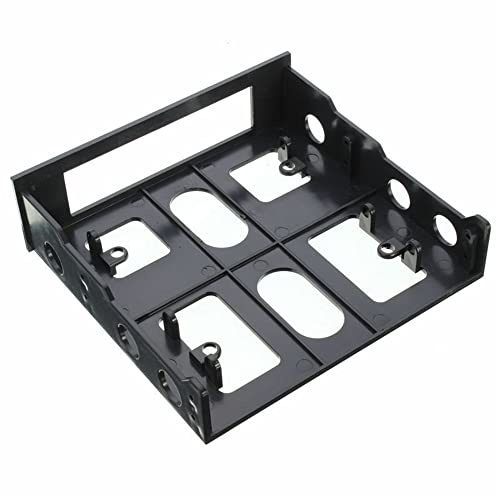 Soporte de montaje para disco duro, SSD HDD Tray Caddy Compatible para disquetera de 3,5 a 5,25 Adaptador de disco duro Caja de disco duro Marco de soporte Marcos para bahía de unidad de computadora