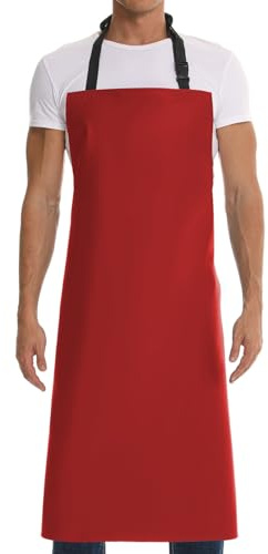 Homsolver Heavy Duty Vinyl Waterproof Apron for Unisex Adult, Ultra Lightweight, Chemical Resistant Industrial Work Apron