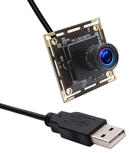 ELP 16MP USB-kameramodul Ultra HD 3496P USB-Kamera mit IMX298 Bildsensor Webcam, Plug and Play Embedded Kamera für 3D-Drucker und industrielle Geräte, geeignet für Linux, Android, Windows und Mac