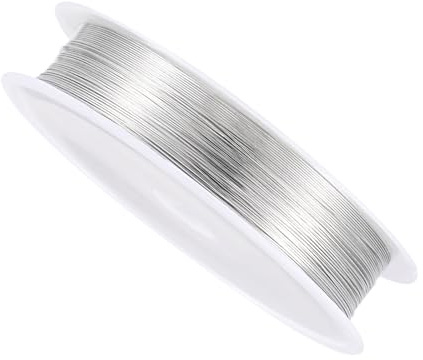CoCud Filo di Rame, 28 Gauge 0.3mm di Diametro, Lunghezza 15m, Filo di Rame Anti-Ossidazione Liscio per Creazioni di Perline - (Applicazioni: per Progetti Fai-Da-Te)