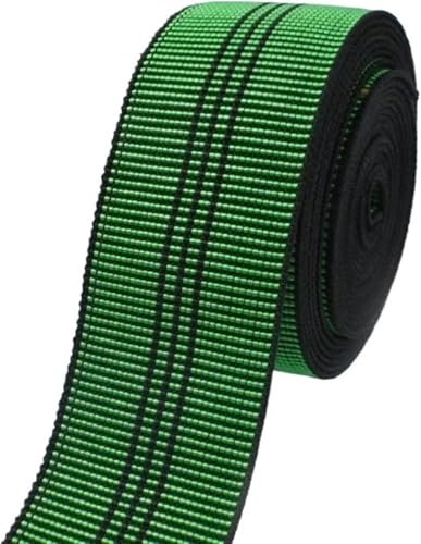 Sömnadsband 2/5/10 meter 5 cm elastiskt band för sömnad soffa ryggkudde elastiska gör-det-själv möbelrenovering elastiska (grön-svart1,10METERS_50 MM)-2METERS