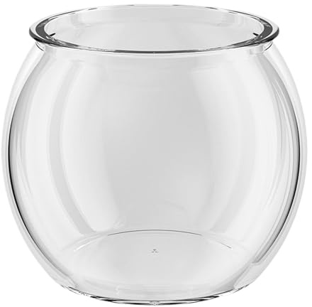 Bocal À Poissons, Ronde Aquariophilie, Bol À Poissons Transparent, Aquarium Rond, 2,3L Fish Aquarium Cylindre Transparent pour La Décoration Intérieure, Herbes Aquatiques, 2,3L