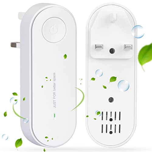 FYY Upgraded Air Purifier for Bedroom - 2 PCS Mini Plug In Negative Ion Air Purifier, Portable Quiet Ioniser for Smokers, Suitable for Bedrooms, Toilets, Living Room,Athrooms,Pet Room White