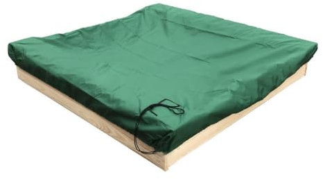 Copertura per sabbiera impermeabile, copertura per sabbiera, 120 x 120 x 20 cm, copertura per sabbia con cordino, antivento, in tessuto Oxford