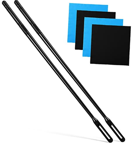 BESPORTBLE 2pezzi Pulitore Per Flauto Bacchette Panni Per Lucidare Per Pulizia Degli Strumenti Musicali Per Chi Pratica Flauto