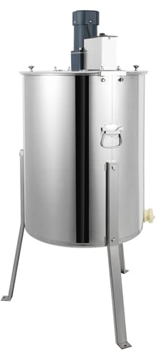 Elektrisk honungsslunga 140 W 4 rökelser honungsslunga 270 varv/min, justerbar hastighet, halvhängande inre korg, stängd växellåda, biodlare