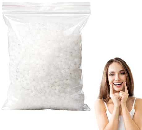 100g Perla Dental, Dientes falsos moldeables temporales, Reemplazos de Dientes Temporales, Perlas de Reparación de Dientes Temporales para Dientes Rotos Faltantes
