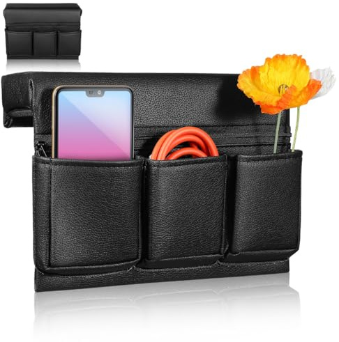 Car Window Armrest Storage Organizer Car Door Side Pocket Bag Leather Window Armrest Pouch Auto Arm Rest Works Box Automotive Side Door Arm Elbow Pad Bag for Auto Inter Storage and Organization