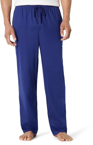 Amazon Essentials Men's Relaxed-Fit Lightweight Cotton Knit Lounge Pajama Pants, Blue, XX-Large