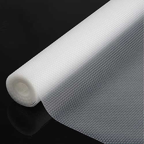 Schubladenmatte, 45x600cm Antirutschmatte Schubladen Eva-Material Zuschneidbar Shelf Liner Küchenschubladenmatten für Kühlschrank Schubladen Regale und Schrank Transparent