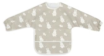Jollein 029-869-67091 Bavoir imperméable à manches Motif Miffy & Snuffy Olive