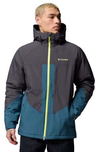 Columbia Men's Powder Prime Jacket, Ski Jacket, Everblue/Shark, X-Large