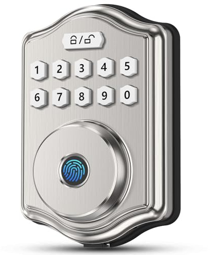 52HZ Fingerprint Door Lock, Keyless Entry Door Lock with Code