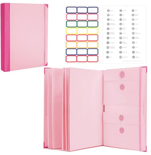 Organizer portadocumenti, If I Die Binder Organizer, Cartella di emergenza Life Family, certificati di risparmio, ultimi desideri, porta passaporto, cartella di file