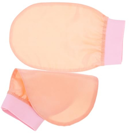 Ipetboom 2pièces Moufle Exfoliante pour Bain Outil de Gommage Corporel de Douche Exfoliation pour Nettoyage de Peau Réutilisable et Facile à Utiliser