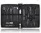 Arvoni Kit Manucure, 20 Pièces Kit Manucure Pedicure en Acier Inoxydable, Kit Pedicure Professionnel, Set Coupe Ongle, Kit de Soins des Ongles avec Étui en Cuir Portable, pour Hommes Femmes Noir