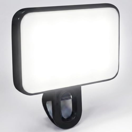 Streaming Licht LED Selfie Licht mit Clip Webcam mit 3 Farbtemperaturen Dimmbares Ringlicht Webcam 54 LEDs Tragbar für Mobiltelefone, Tablets und Computer