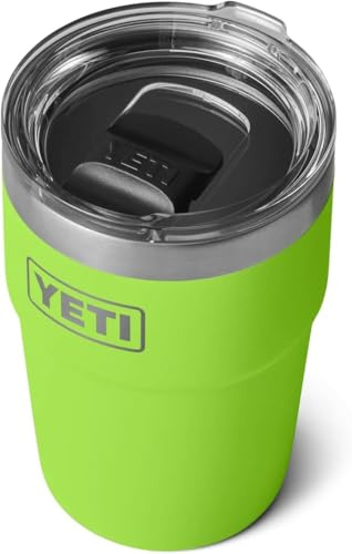 YETI Rambler - Tazza impilabile da 473 ml, con coperchio Magslider rimovibile, in acciaio inox, isolamento sottovuoto, Venom