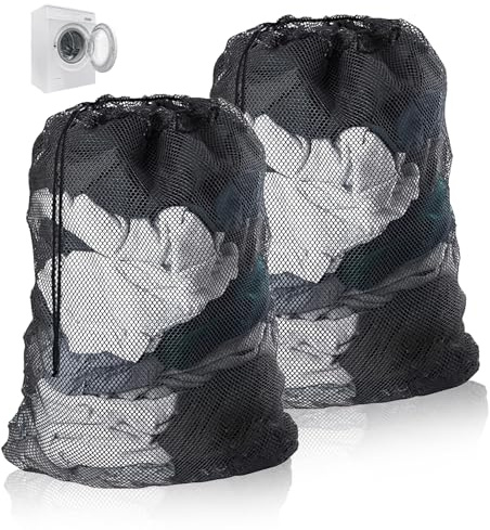 2PCS Netted Laundry Bags, 70x90 cm Drawstring Laundry Bag | Net Washing Bags for Laundry, Thickened and Durable Laundry Bags for Store Clothes, Bedding, Plush Toys