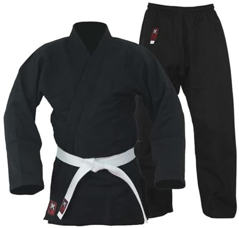 Budodrake Judoanzug Kyoto Black (Jacke schwarz, Hose schwarz) (170)