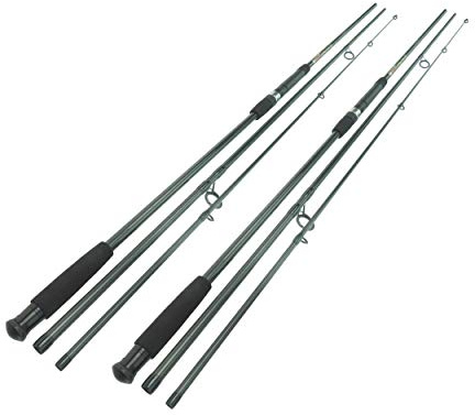 Hunter Pro 2 X 12ft Carbon Fibre Carp Rod. Hunter Pro 3pc High Carbon 12' 3.6m Carp Rod 2.75lb Test