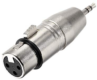 sourcing map XLR hona till 1/8 tum hane TRS-adapter, könsväxlare – XLR-F till 3,5 mm kopplaradaptrar, mikrofonkontakt i ljudanslutning, mikrofon hona kontakt